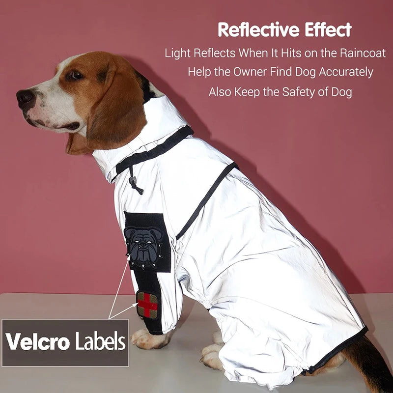 Reflective Waterproof Dog Raincoat: Outdoor Jacket for Pets