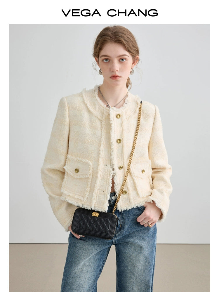 Vega Chang Chanel-Style Jacket Jacket Short Coat