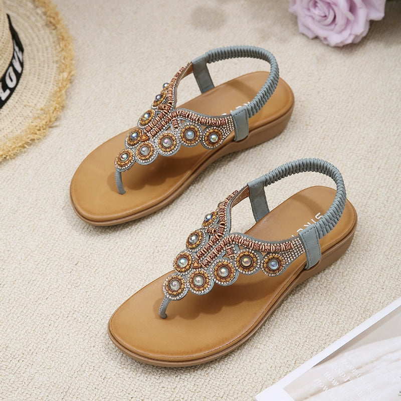 Thick Sole Bohemian Wedge Sandals