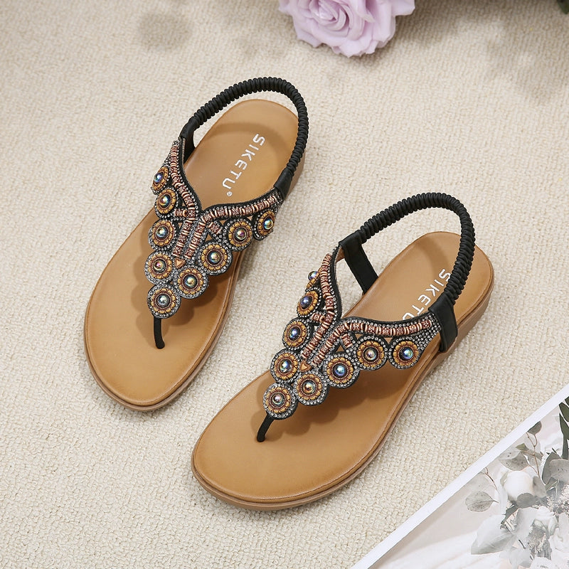 Thick Sole Bohemian Wedge Sandals