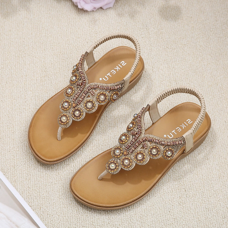 Thick Sole Bohemian Wedge Sandals