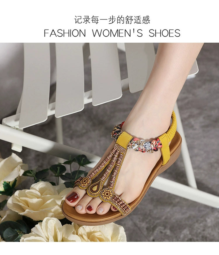 Bohemian Thick Sole Wedge Travel Sandals 41-43