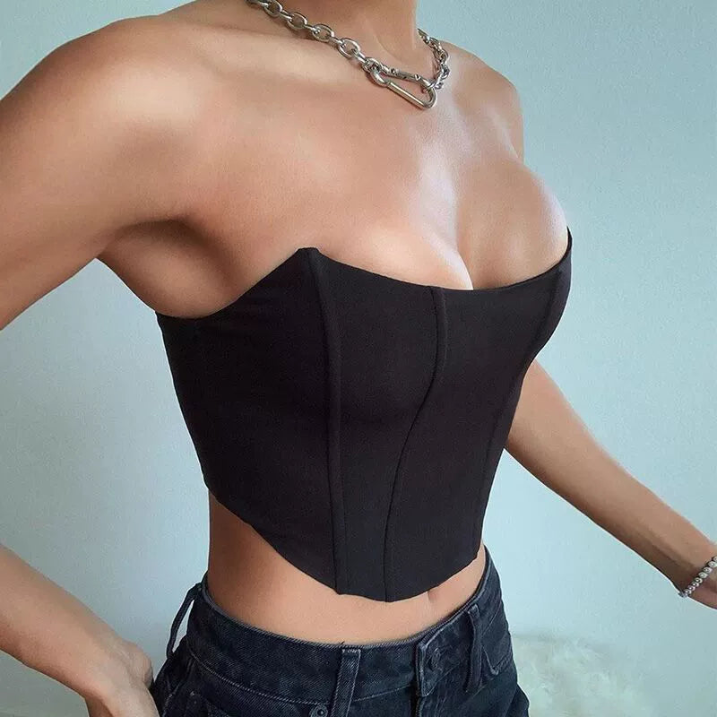 Sleek Bare Midriff Top