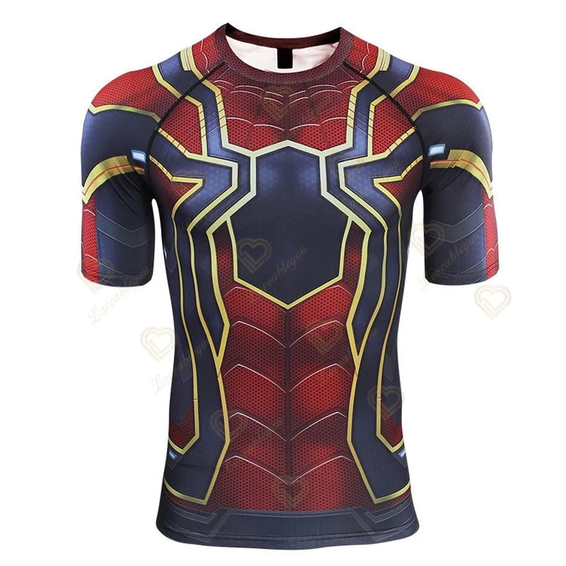 Spider Hero Print Short Sleeve Tee for Kids (7T-14T)