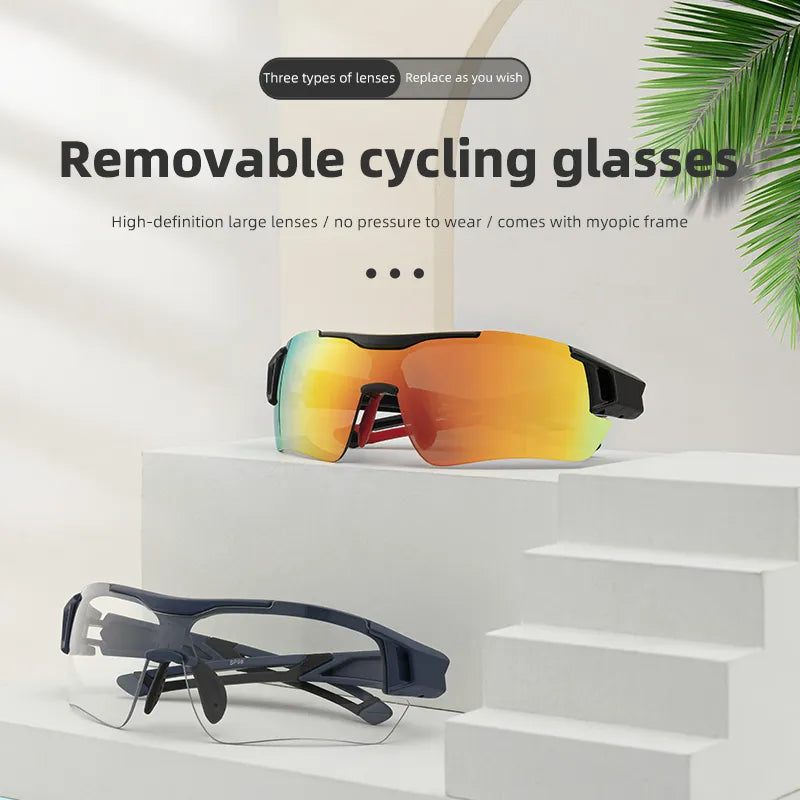 ROCKBROS Polarized Cycling Glasses: Men's Sports Protection