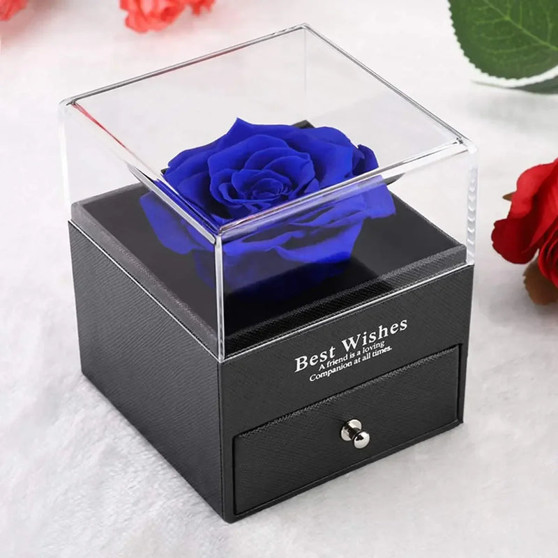 Eternal Rose Jewelry Gift Box: Wedding & Christmas Display Case