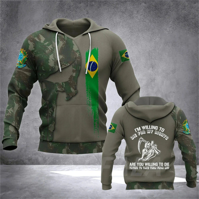 WBWA Military Camo 3DPrint Pullover: Casual Hoodies 2023