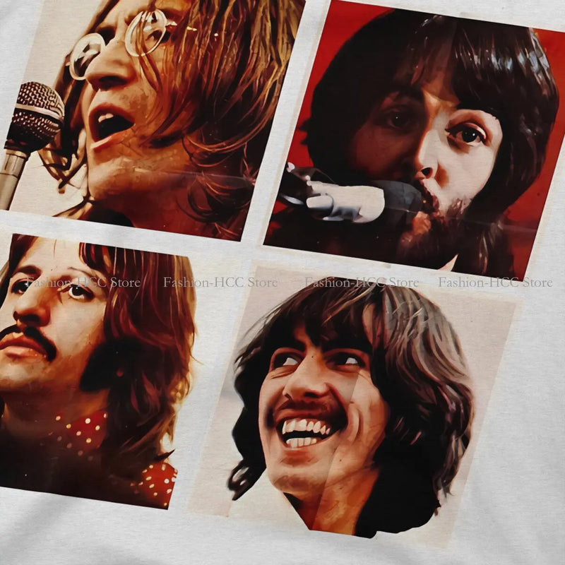 Team Hip Hop Beatle Band T-Shirt: Casual Polyester Tee