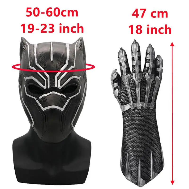 Black Panther T'Challa Cosplay Latex Mask