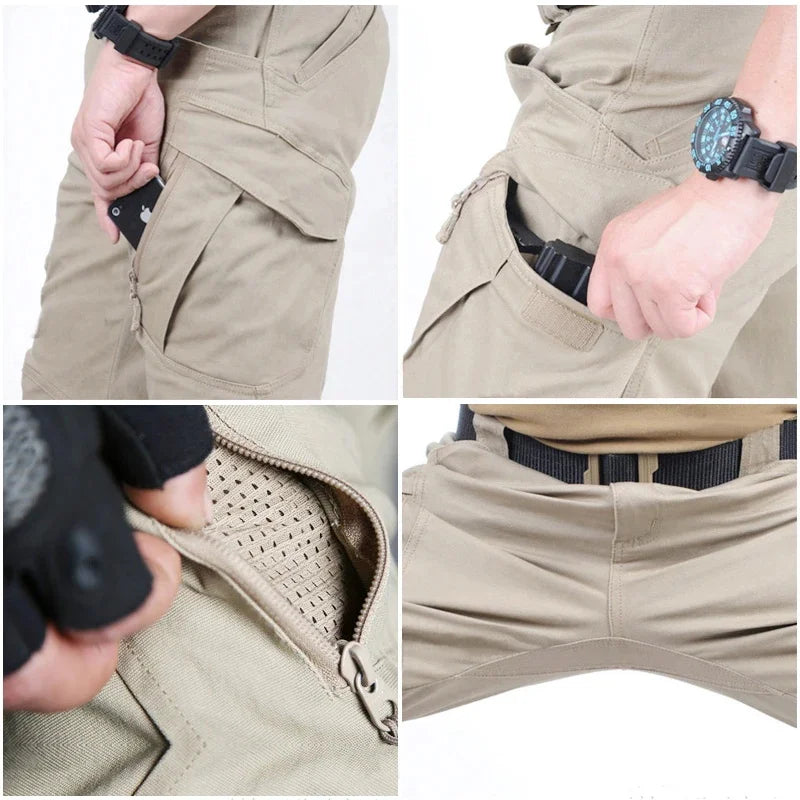 Quick-Dry Military Cargo Pants: Multi-Pocket Waterproof Design