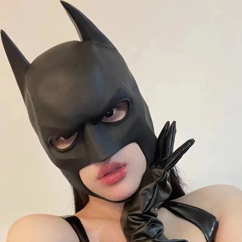 Superhero Bruce Wayne Latex Cosplay Mask