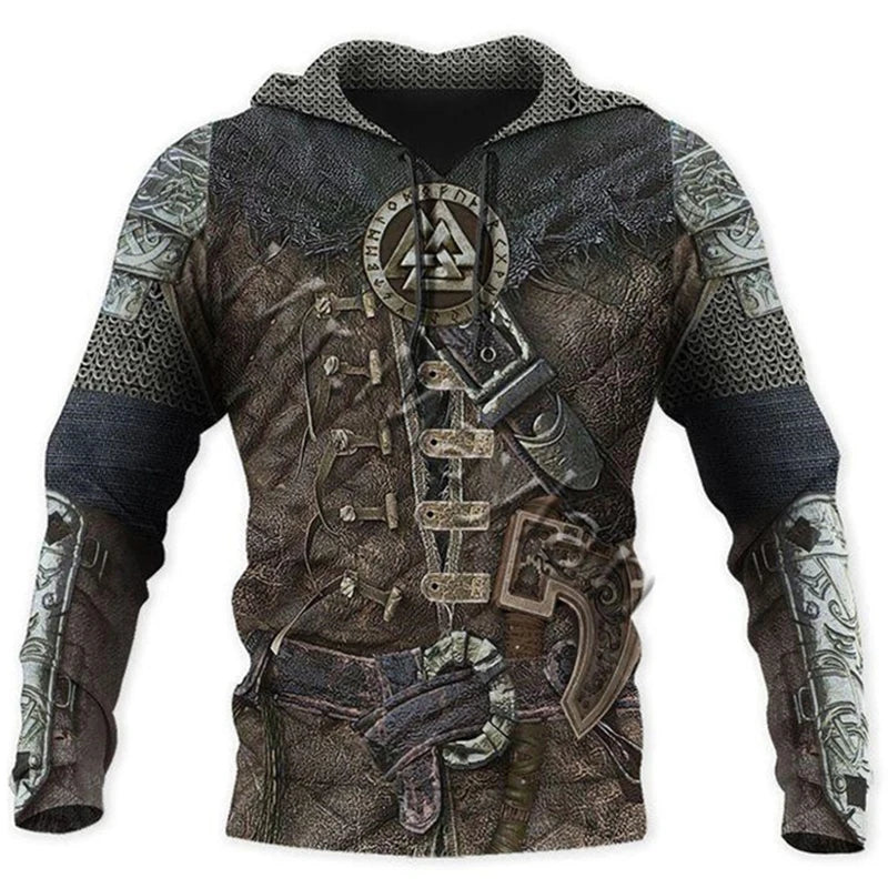 2023 Urban Wolf Print Hoodie: Trendy Men's Fashion