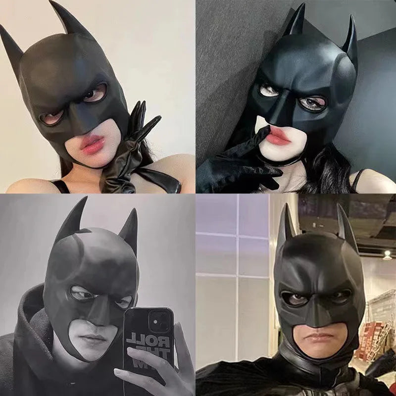 Superhero Bruce Wayne Latex Cosplay Mask