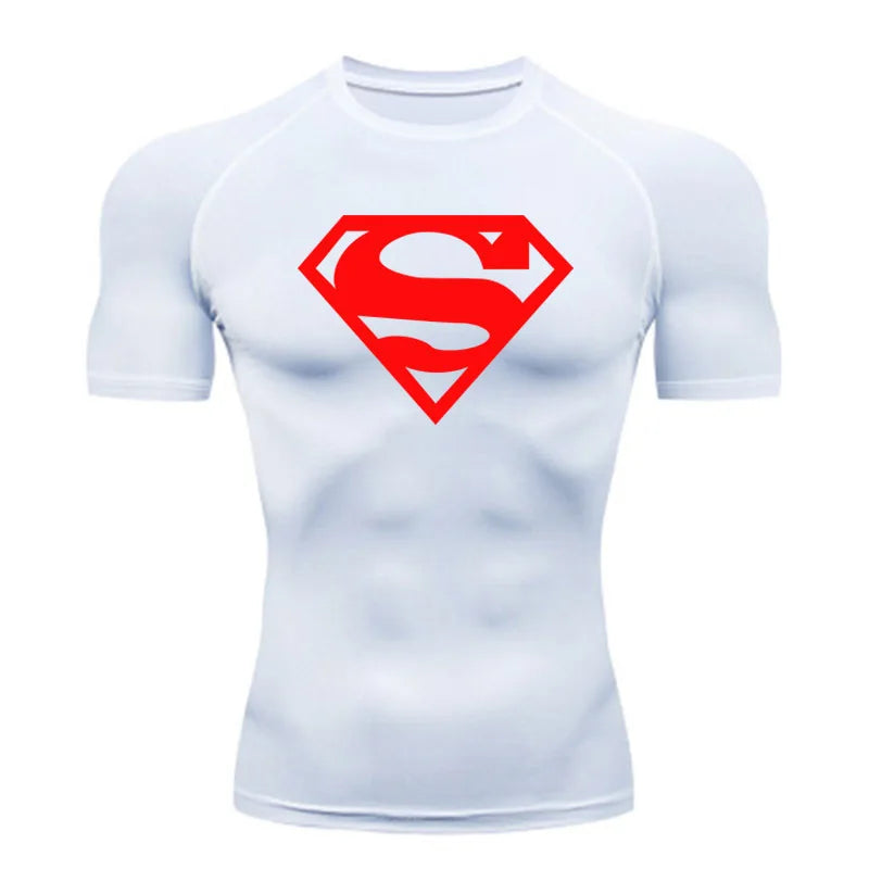 Men's Superhero Compression Running T-shirts