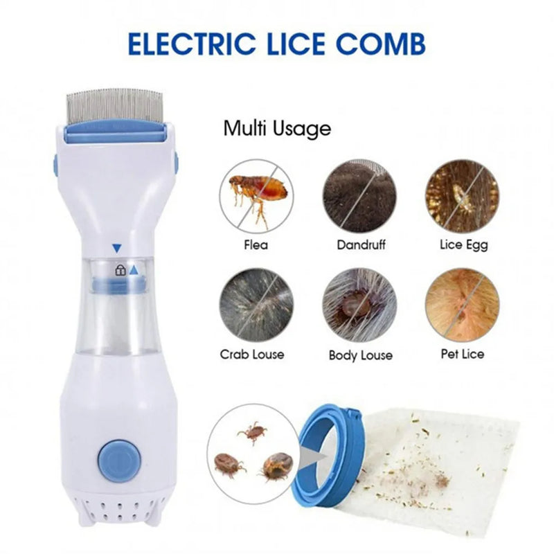 Electric Anti-Lice Pet Comb: Flea Removal for Dogs & Cats