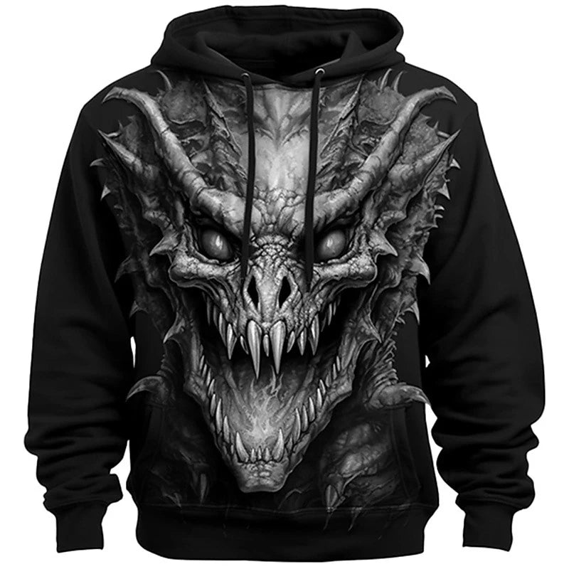 "Y2K Personalized 3D Hoodies for Men: Street Style Leisure"