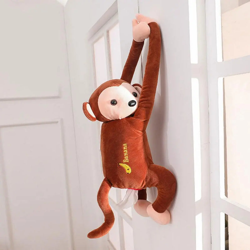 Cartoon Monkey Tissue Box Holder: Home, Office, Car