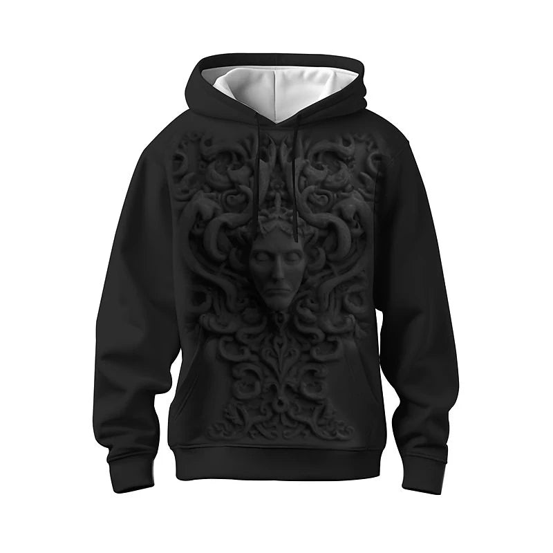 "Y2K Personalized 3D Hoodies for Men: Street Style Leisure"