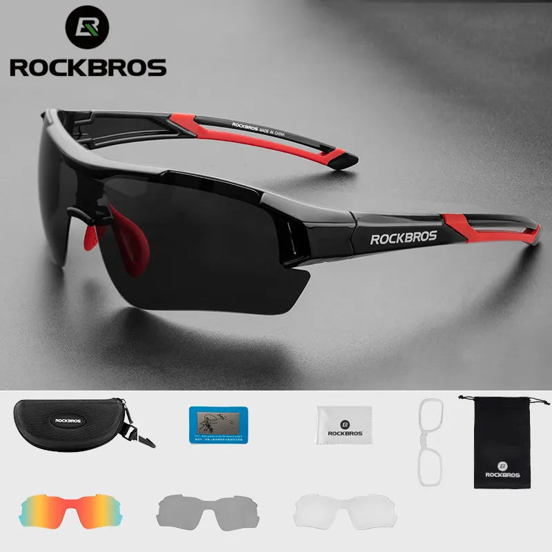 ROCKBROS Polarized Cycling Glasses: Men's Sports Protection