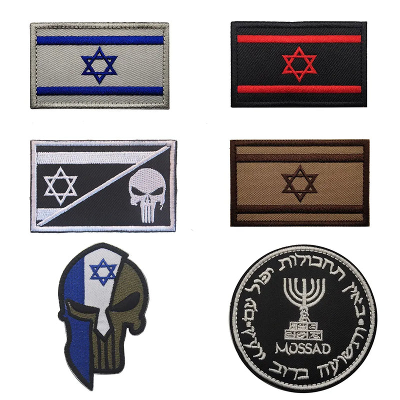 Israel Flag Armband Patch: Military Tactical Embroidery