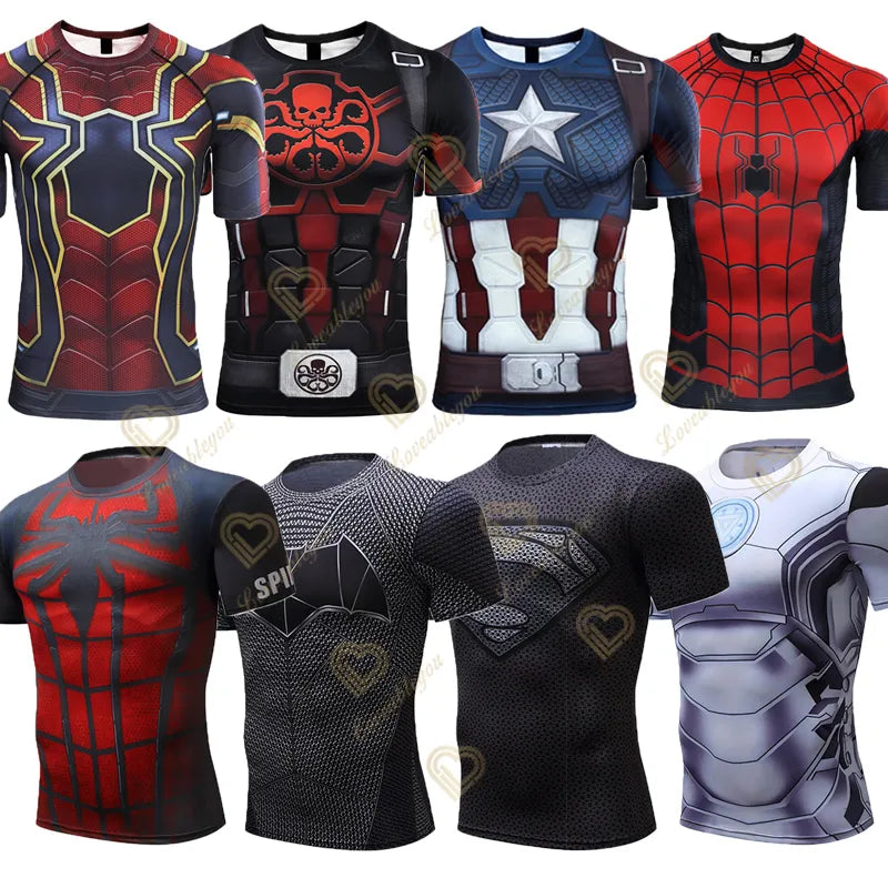 Spider Hero Print Short Sleeve Tee for Kids (7T-14T)