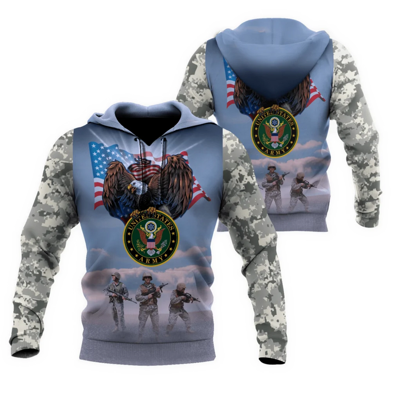 WBWA Military Camo 3DPrint Pullover: Casual Hoodies 2023