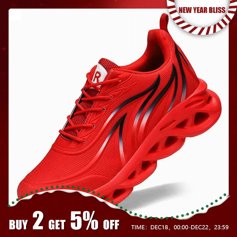 Men's Flame Print Running Shoes