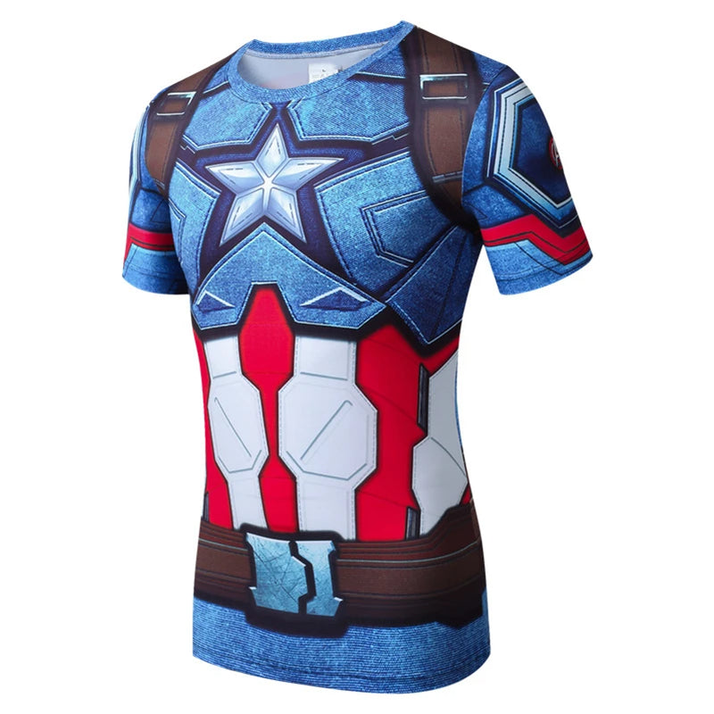 Spider Hero Print Short Sleeve Tee for Kids (7T-14T)