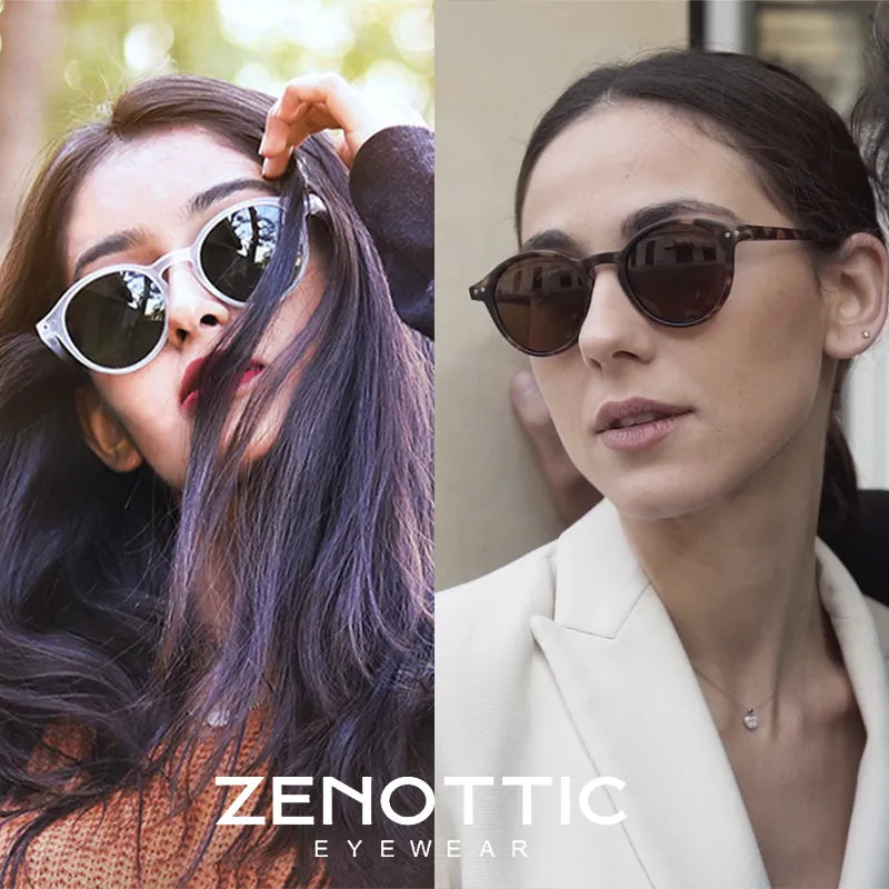 ZENOTTIC Retro Polarized Sunglasses: 2023 Unisex Vintage Round Frame